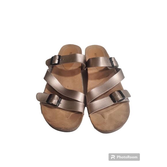 Merona Women's Cork Sandal Size 8.5 With Adjustable buckles (cs) - Picture 1 of 4
